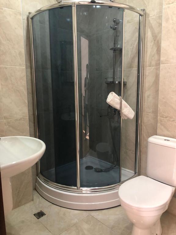 Koupelna v ubytování Ventura Hotel