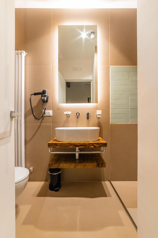 Koupelna v ubytování B&B A C-Caste