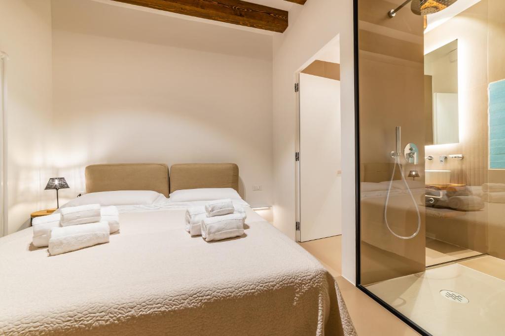 Postel nebo postele na pokoji v ubytování B&B A C-Caste