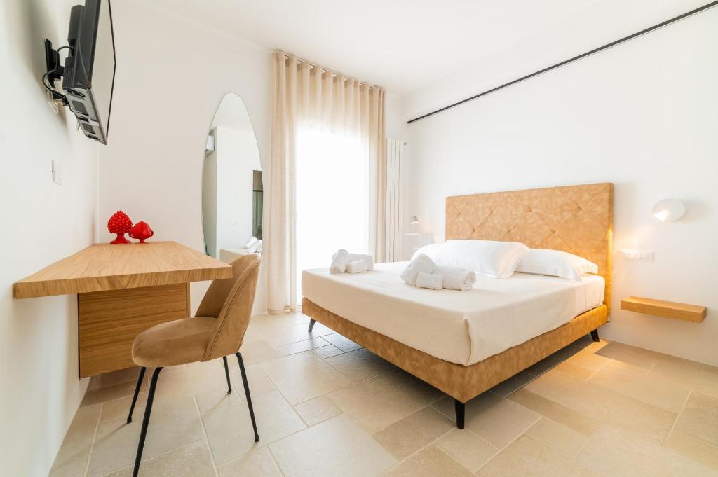 Postel nebo postele na pokoji v ubytování B&B A C-Caste