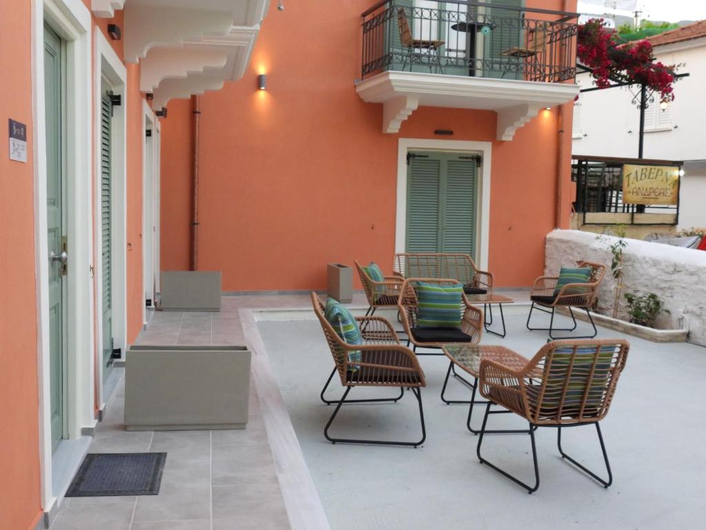 Balkón nebo terasa v ubytování Saint george Hotel Parga