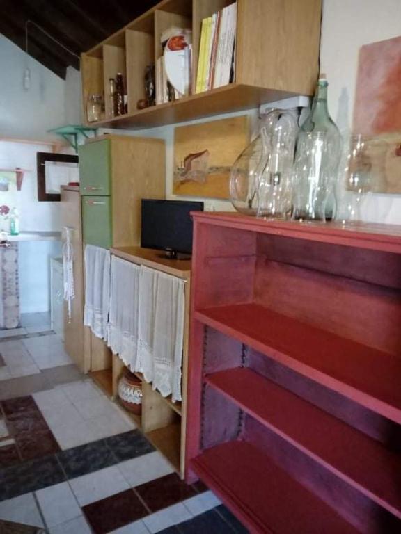 Kuchyň nebo kuchyňský kout v ubytování Country Village