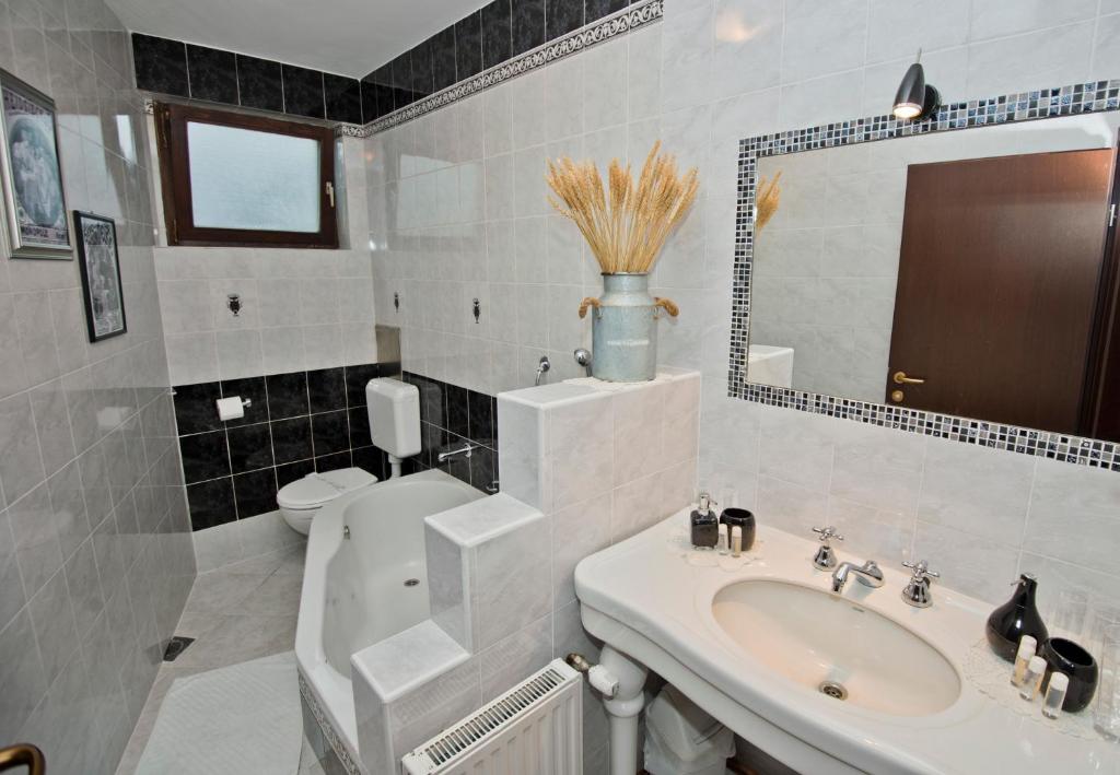 Koupelna v ubytování Guesthouse Žganjer
