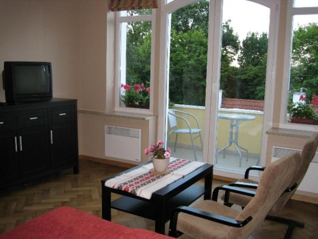 Area tempat duduk di Luksusowy Apartament Sopot II