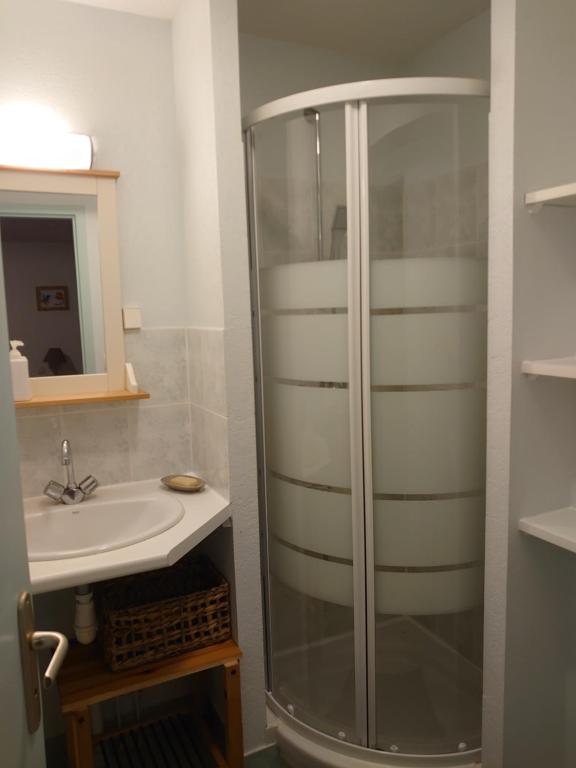 Kúpeľňa v ubytovaní La Buissière -Chambre d'Hôtes aux Oiseaux