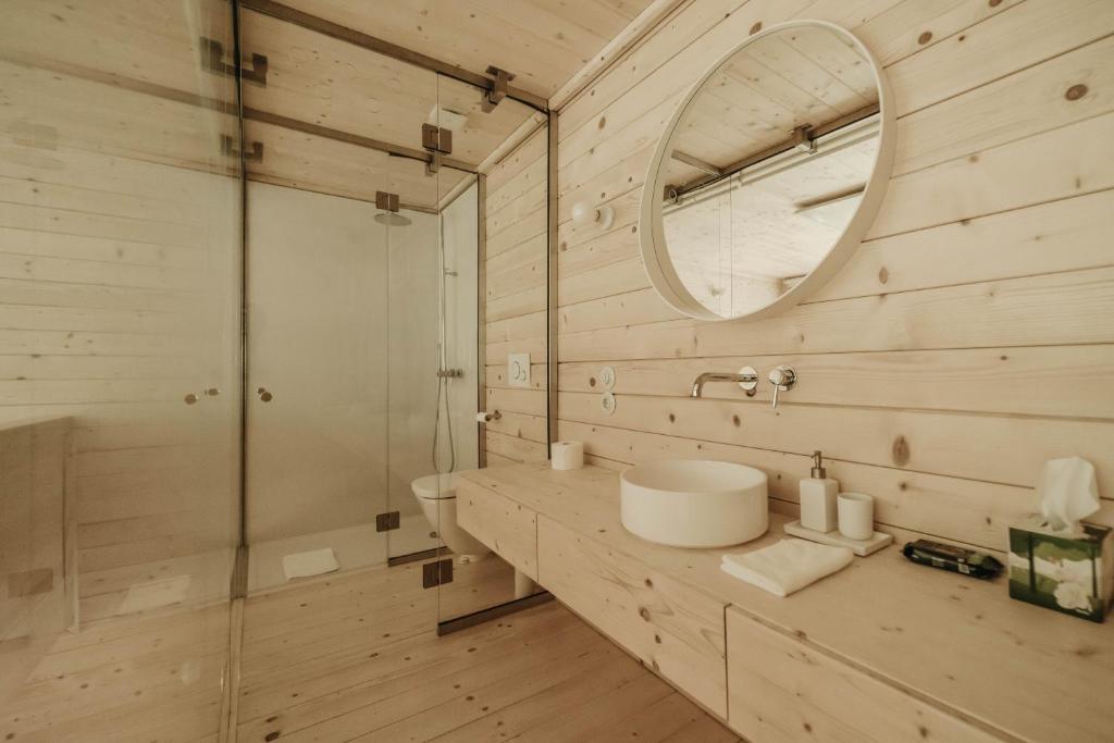 Kúpeľňa v ubytovaní Treebox Noszvaj