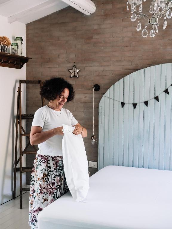 Posteľ alebo postele v izbe v ubytovaní Le Molina B&B