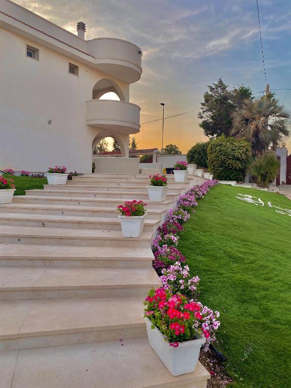 A garden outside BlueBay Residence Resort