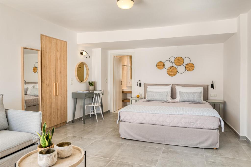Un ou plusieurs lits dans un hébergement de l'établissement Lumiére spetses
