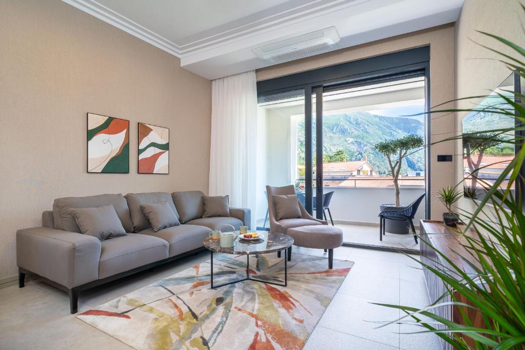 Posezení v ubytování C Group apartments