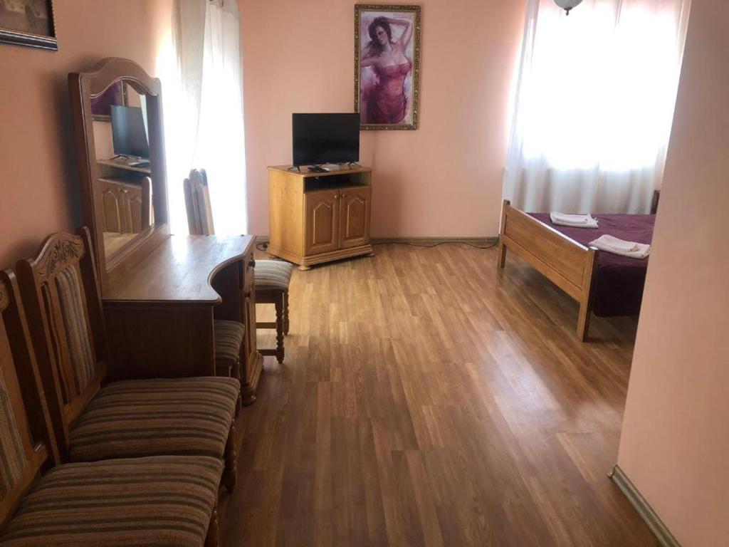 TV a/nebo společenská místnost v ubytování Hotel Nikolet
