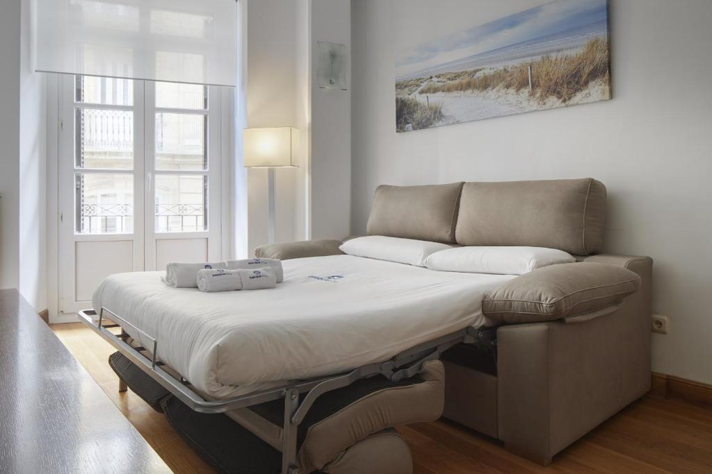 Posteľ alebo postele v izbe v ubytovaní Itsaskirri - Basque Stay