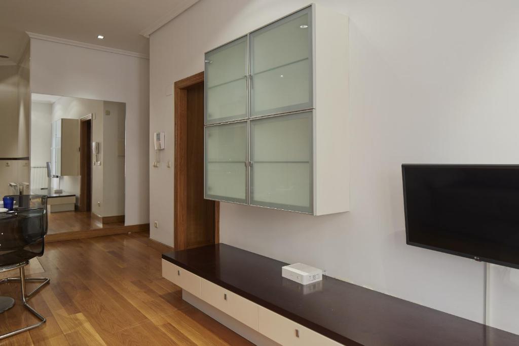Televízia a/alebo spoločenská miestnosť v ubytovaní Itsaskirri - Basque Stay