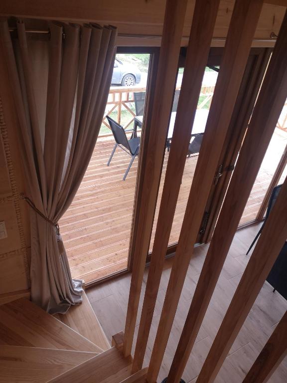 Balkón alebo terasa v ubytovaní DOMEK POD LIMBAMI V