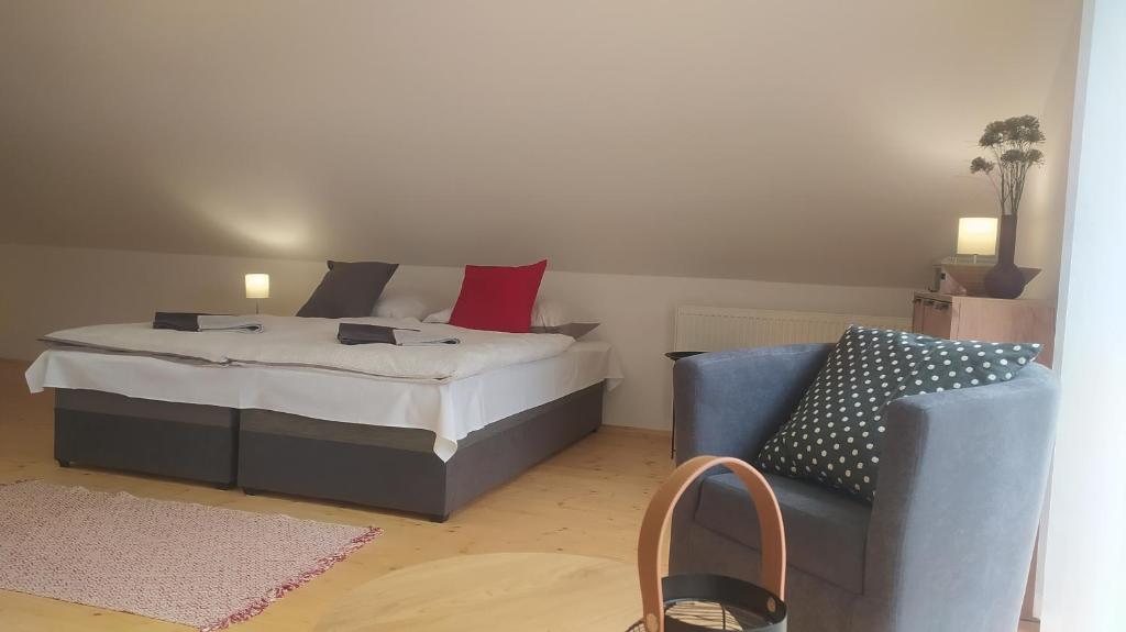 A bed or beds in a room at Štúdiá Správa TANAPu