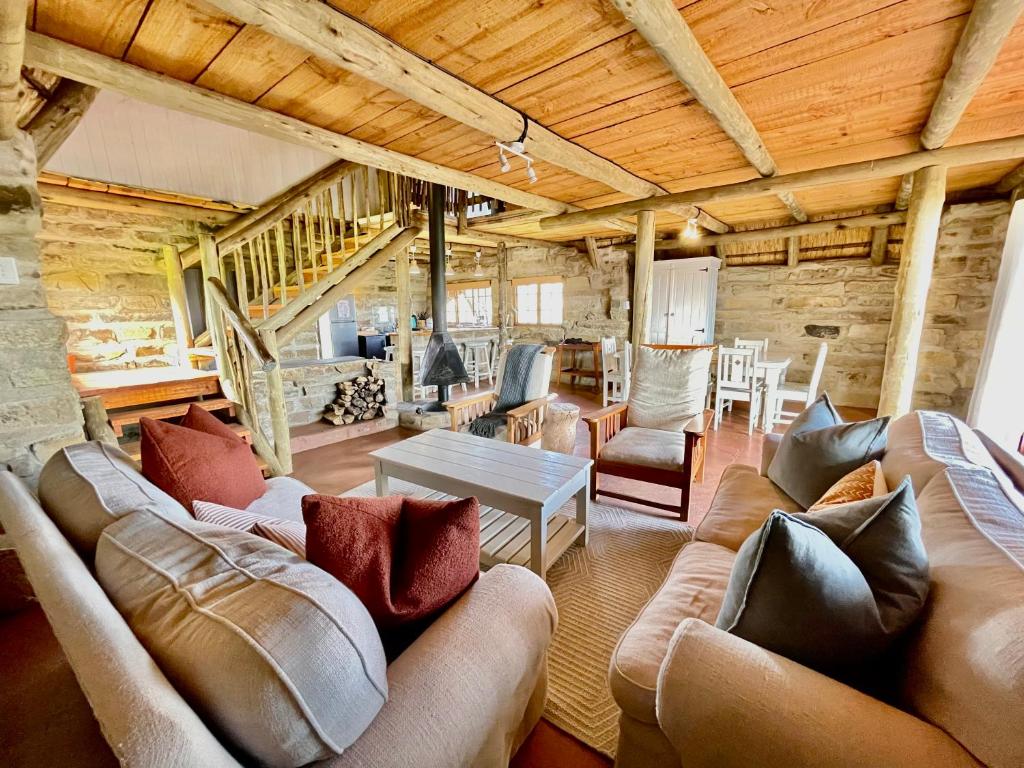 Posezení v ubytování Tugela River Lodge