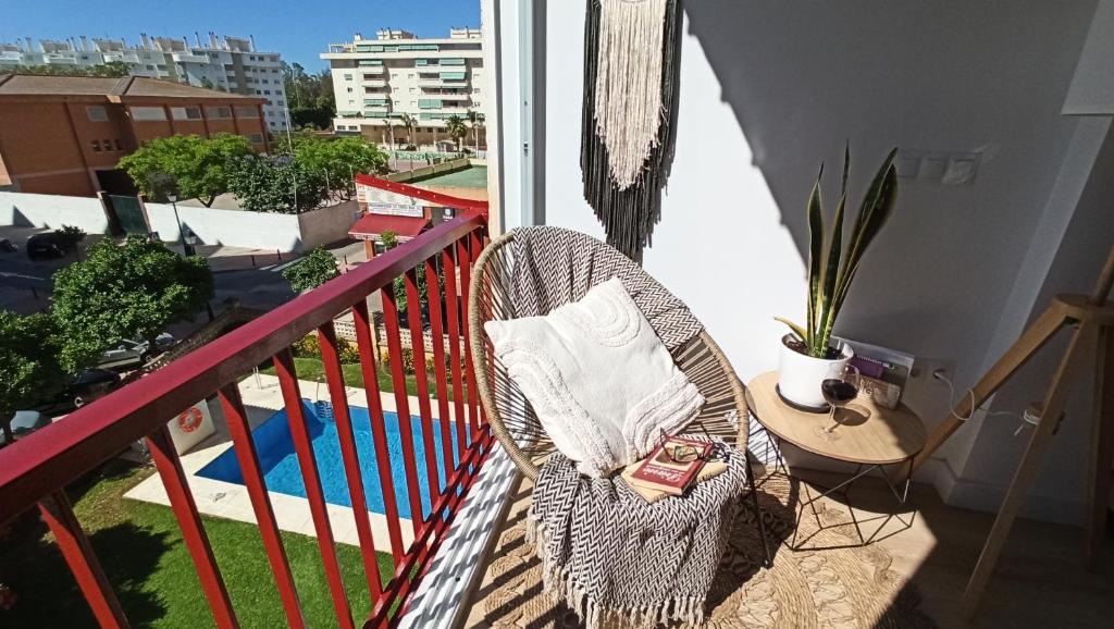Balkón alebo terasa v ubytovaní AnaSan Fuengirola playa