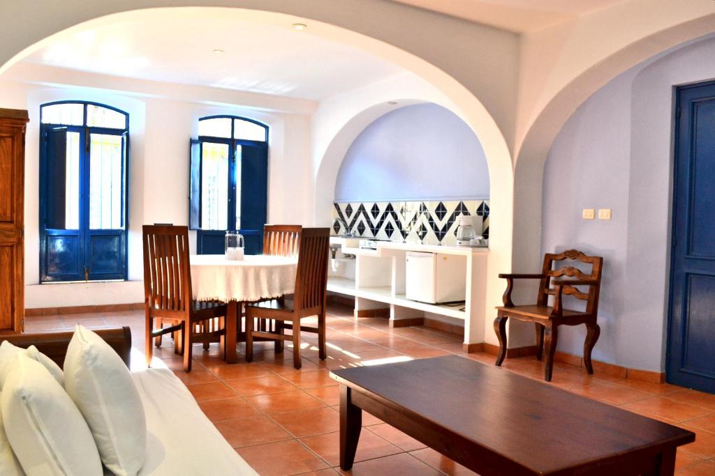 Posezení v ubytování Posada del Cafeto