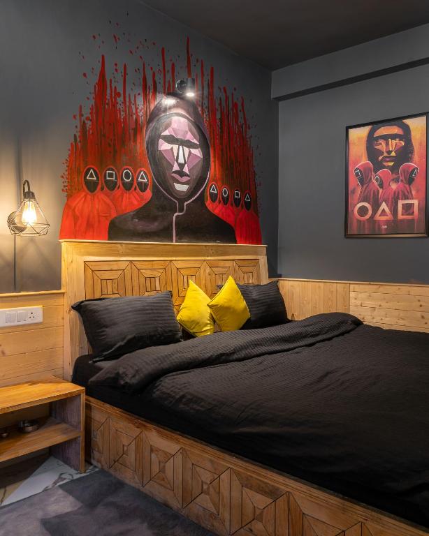 Postel nebo postele na pokoji v ubytování Whoopers Hostel Manali