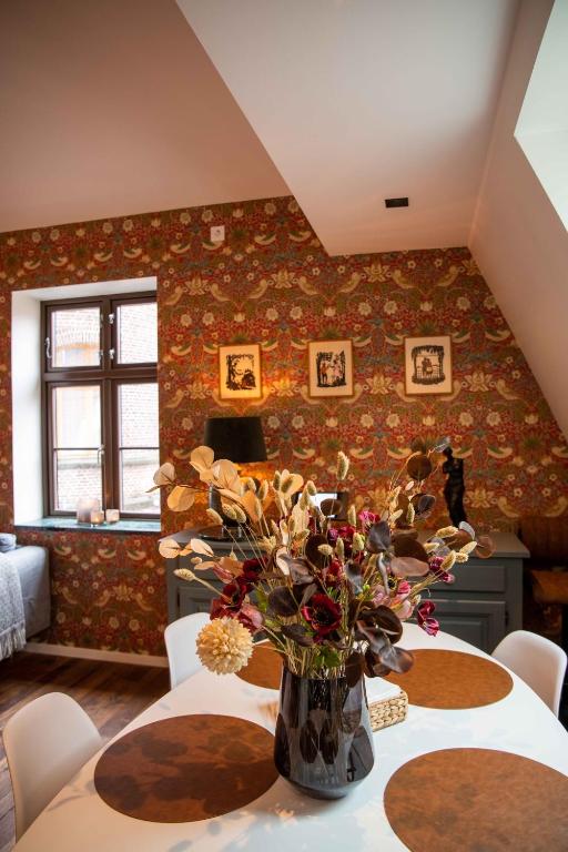 Ruang duduk di Luxury apartment in Bergen's Gastronomic district