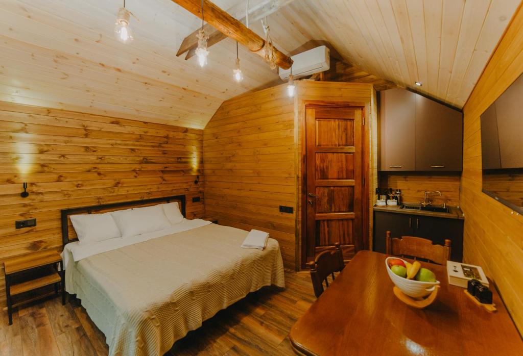 Postel nebo postele na pokoji v ubytování wanderholic