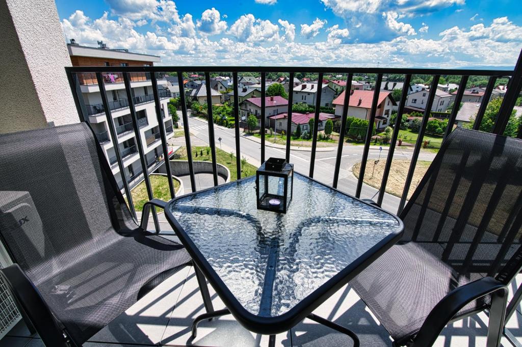 Balkón alebo terasa v ubytovaní Apartament Timi Zator by Housine