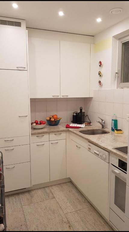 Kuchyň nebo kuchyňský kout v ubytování Sollevante Ascona mit Pool und fantastischem Seesicht
