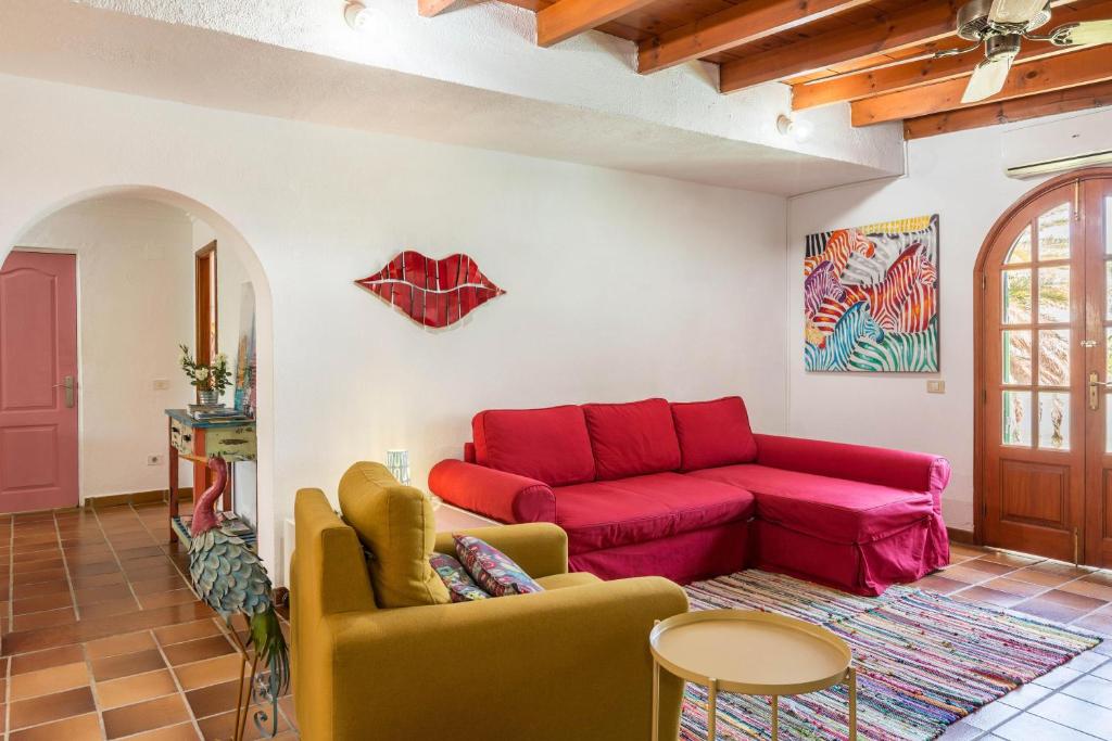 Posezení v ubytování Villa Frida Kahlo