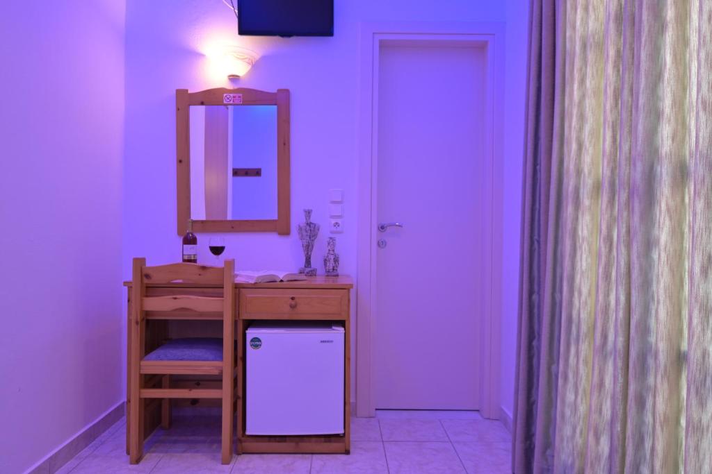 Kuchyň nebo kuchyňský kout v ubytování Hotel Zeus