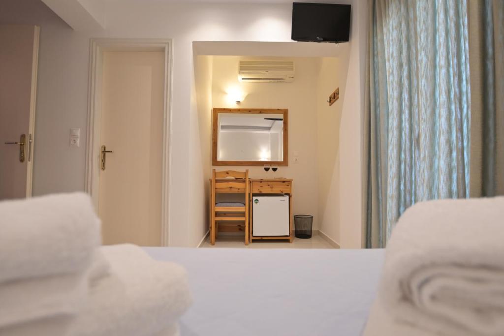 Kuchyň nebo kuchyňský kout v ubytování Hotel Zeus