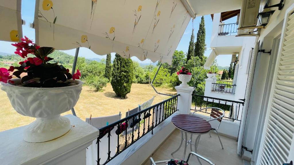 Balkón nebo terasa v ubytování Villa Deza