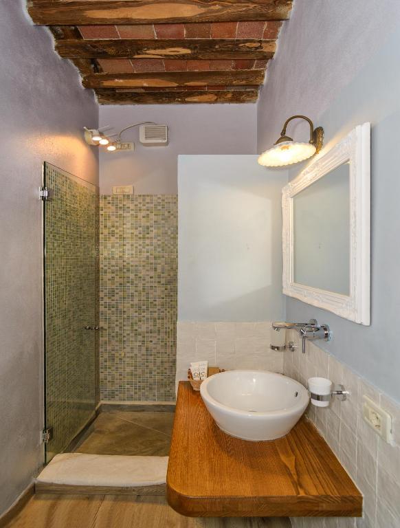 Koupelna v ubytování Hotel Albergo Villa Marta