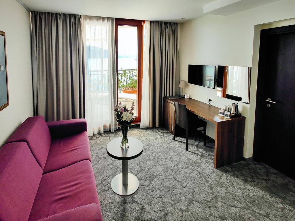 TV a/nebo společenská místnost v ubytování Hotel Pine
