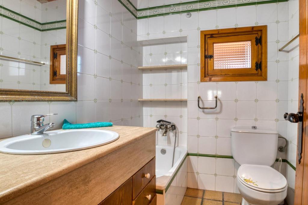 Koupelna v ubytování La Vinya Pineda de Mar