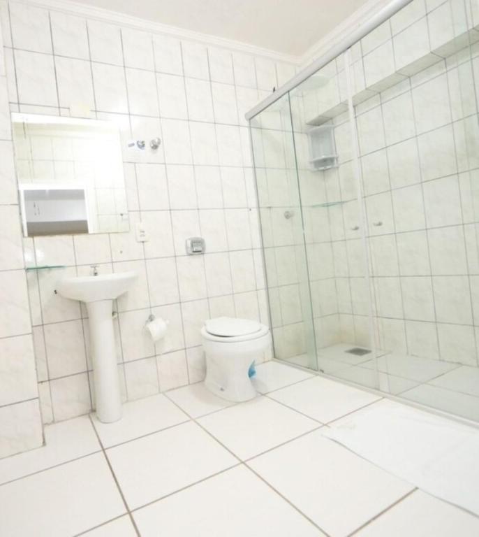 Koupelna v ubytování SMART IGUASSU HOTEL