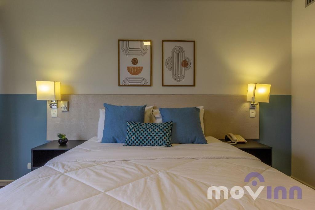 Cama o camas de una habitación en Apartamento Berrini 1703 by MOVINN