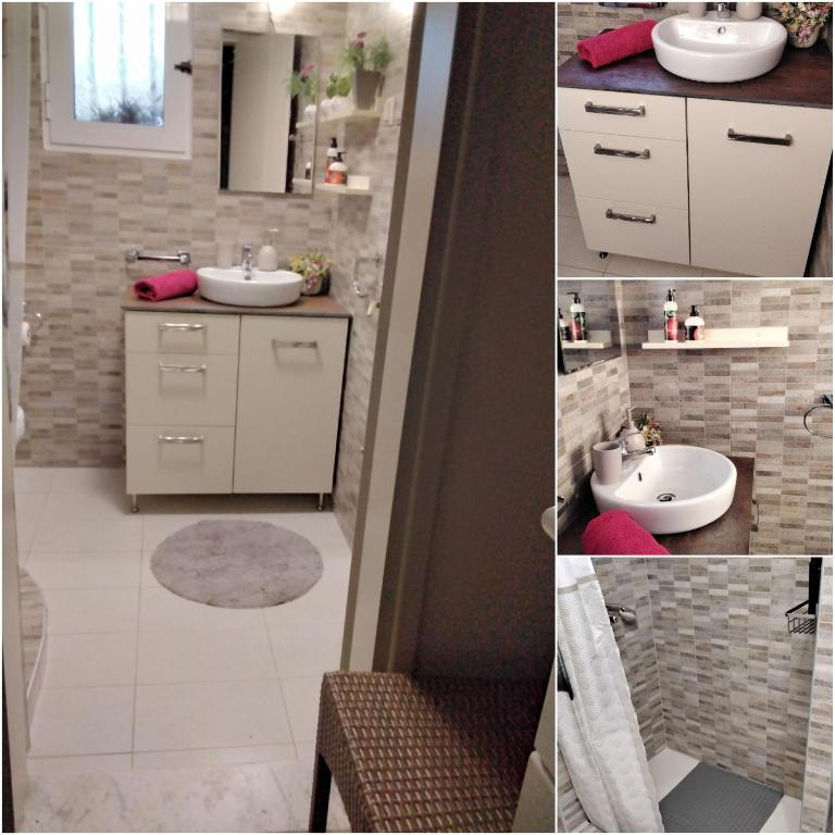 A bathroom at Elia by the sea