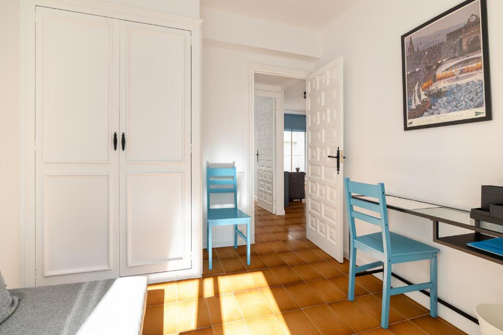 Postel nebo postele na pokoji v ubytování Casita del Bot