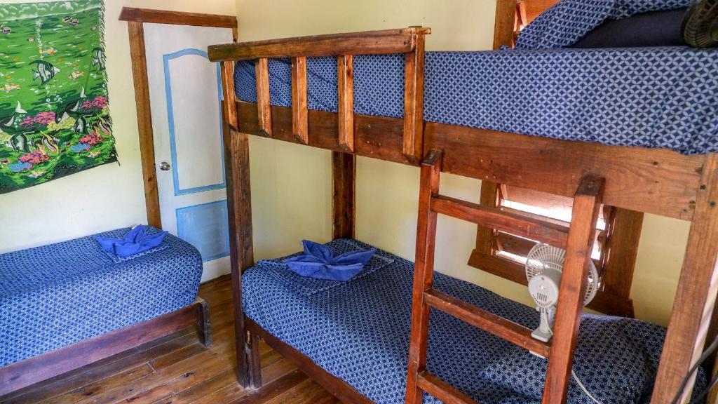Postel nebo postele na pokoji v ubytování Roatan Backpackers' Hostel