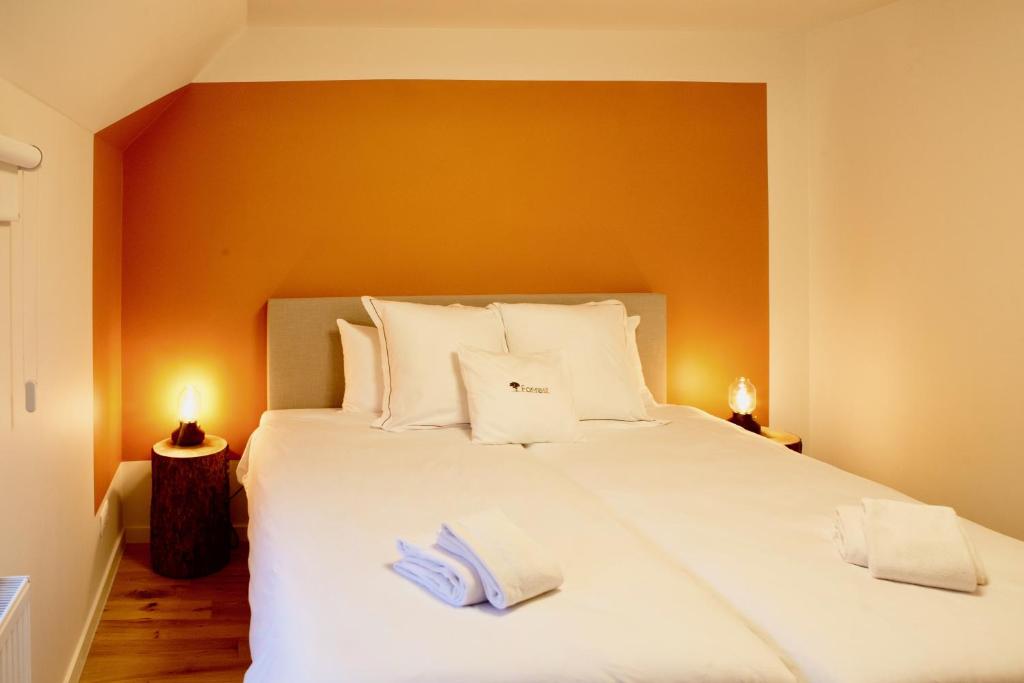 Postel nebo postele na pokoji v ubytování forrest - Holiday Home - Vakantiewoning