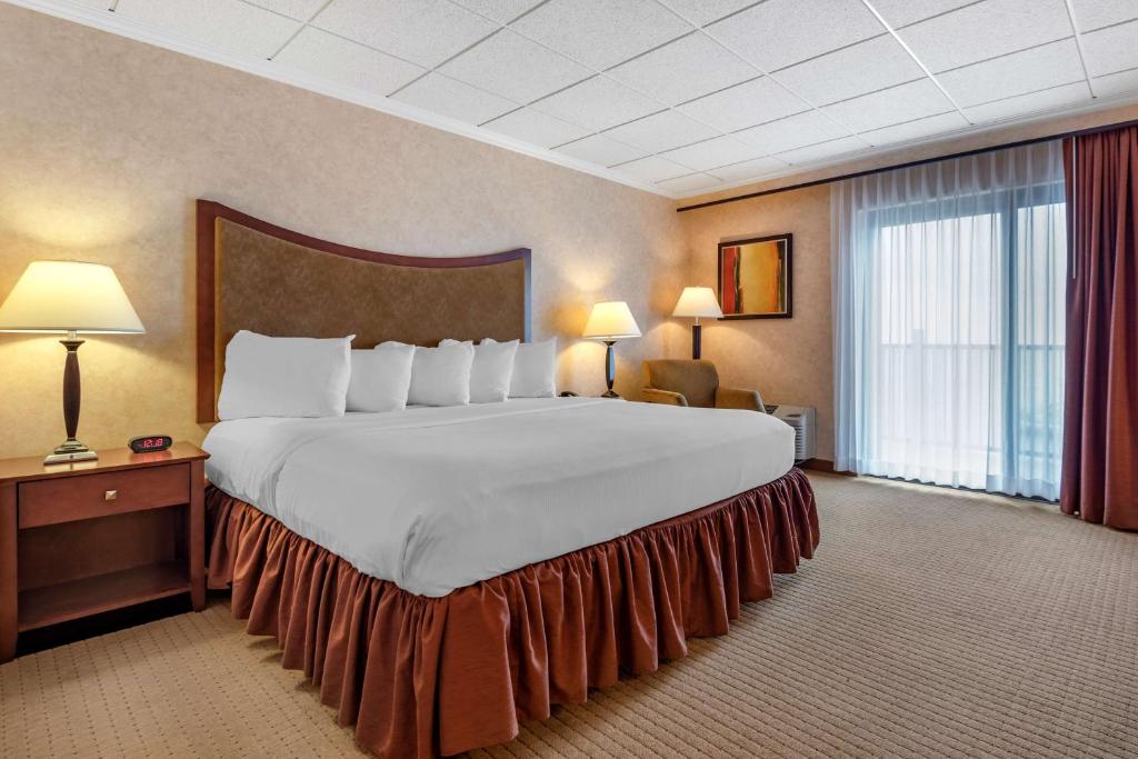 Postel nebo postele na pokoji v ubytování Best Western Plus Oswego Hotel and Conference Center