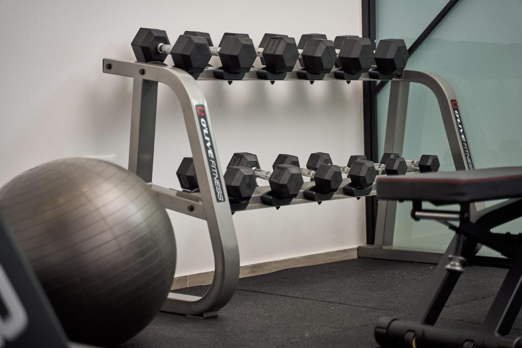 Posilňovňa alebo fitness centrum v ubytovaní Alleys All-Suite Hotel & Spa