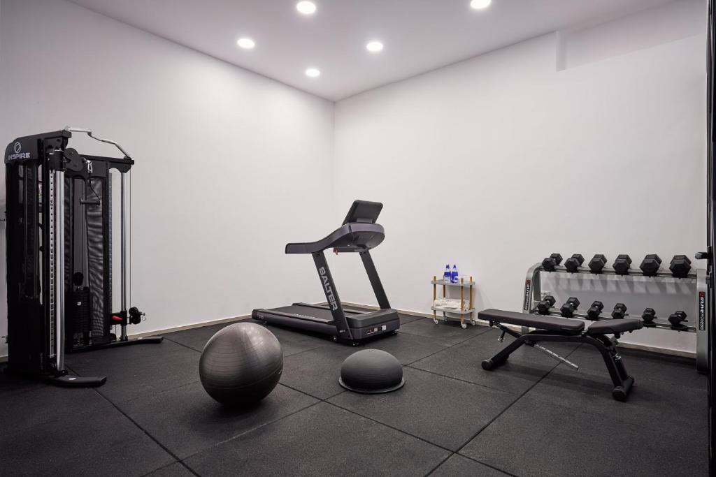 Posilňovňa alebo fitness centrum v ubytovaní Alleys All-Suite Hotel & Spa