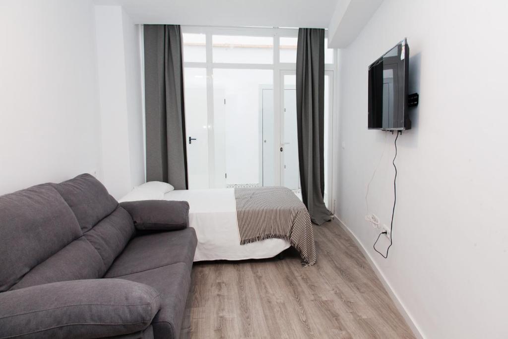 A television and/or entertainment centre at GoToSeville Molviedro Apartments