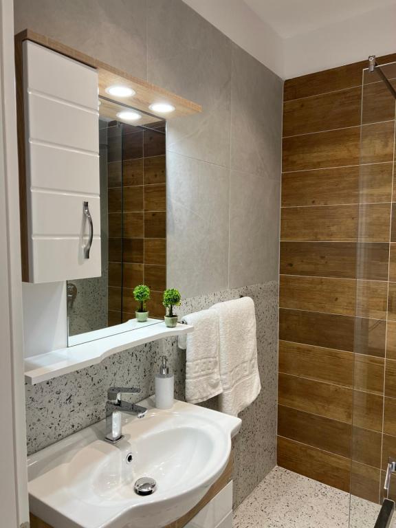 Koupelna v ubytování Costa Adriatica Apartments