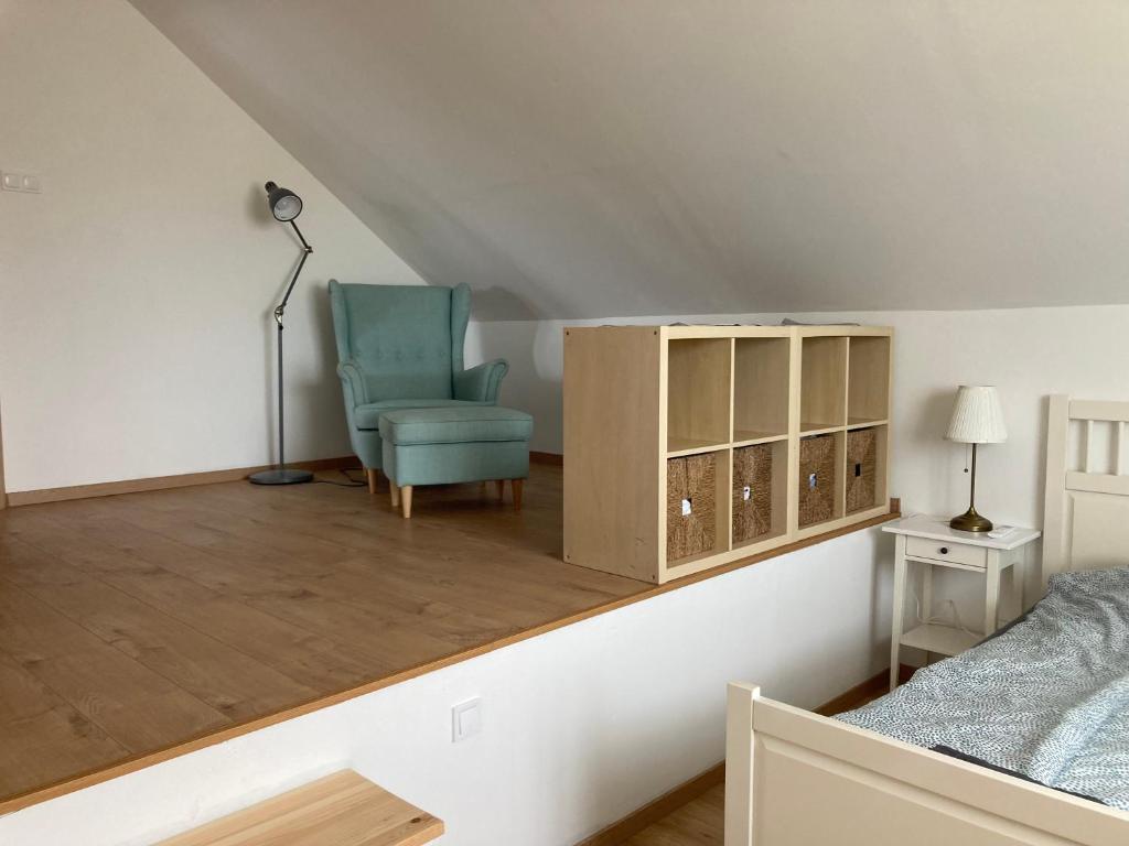 Postel nebo postele na pokoji v ubytování Karádi apartman