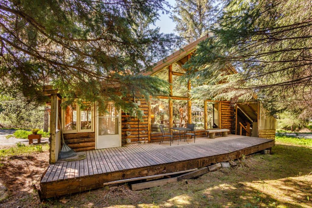 Zahrada ubytování Alpine Meadows Log Cabin