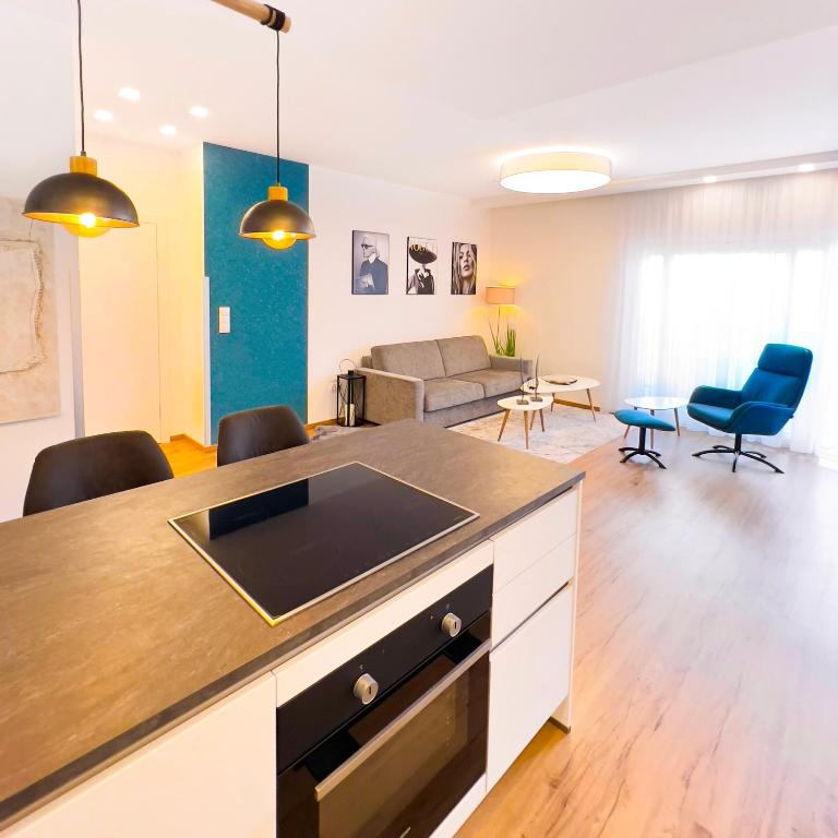 Kuchyň nebo kuchyňský kout v ubytování VIVA Apartments