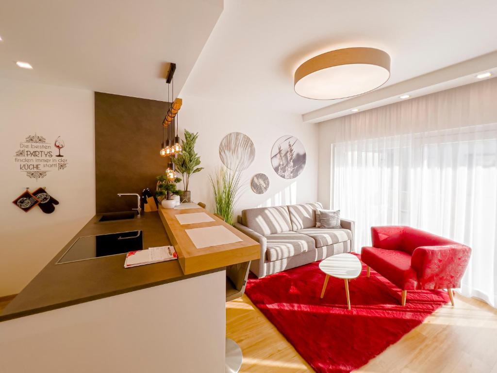 Posezení v ubytování VIVA Apartments