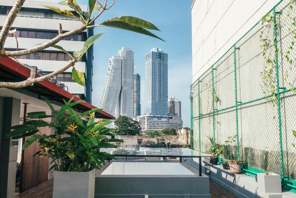 Balkón nebo terasa v ubytování VIBE Hostels